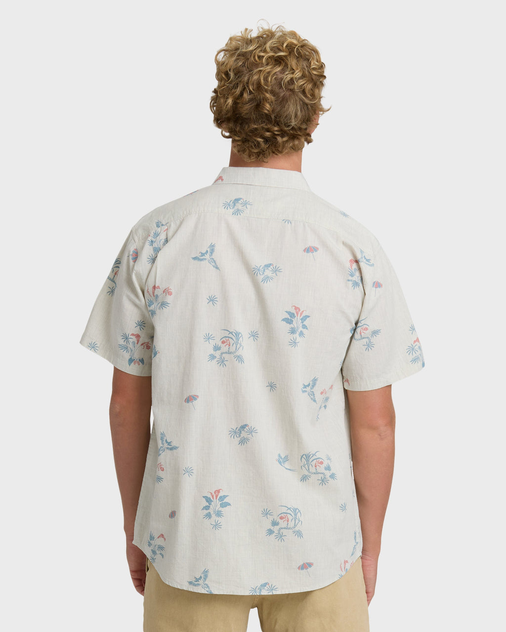 Sundays Mini Short Sleeve Woven Shirt - Stone