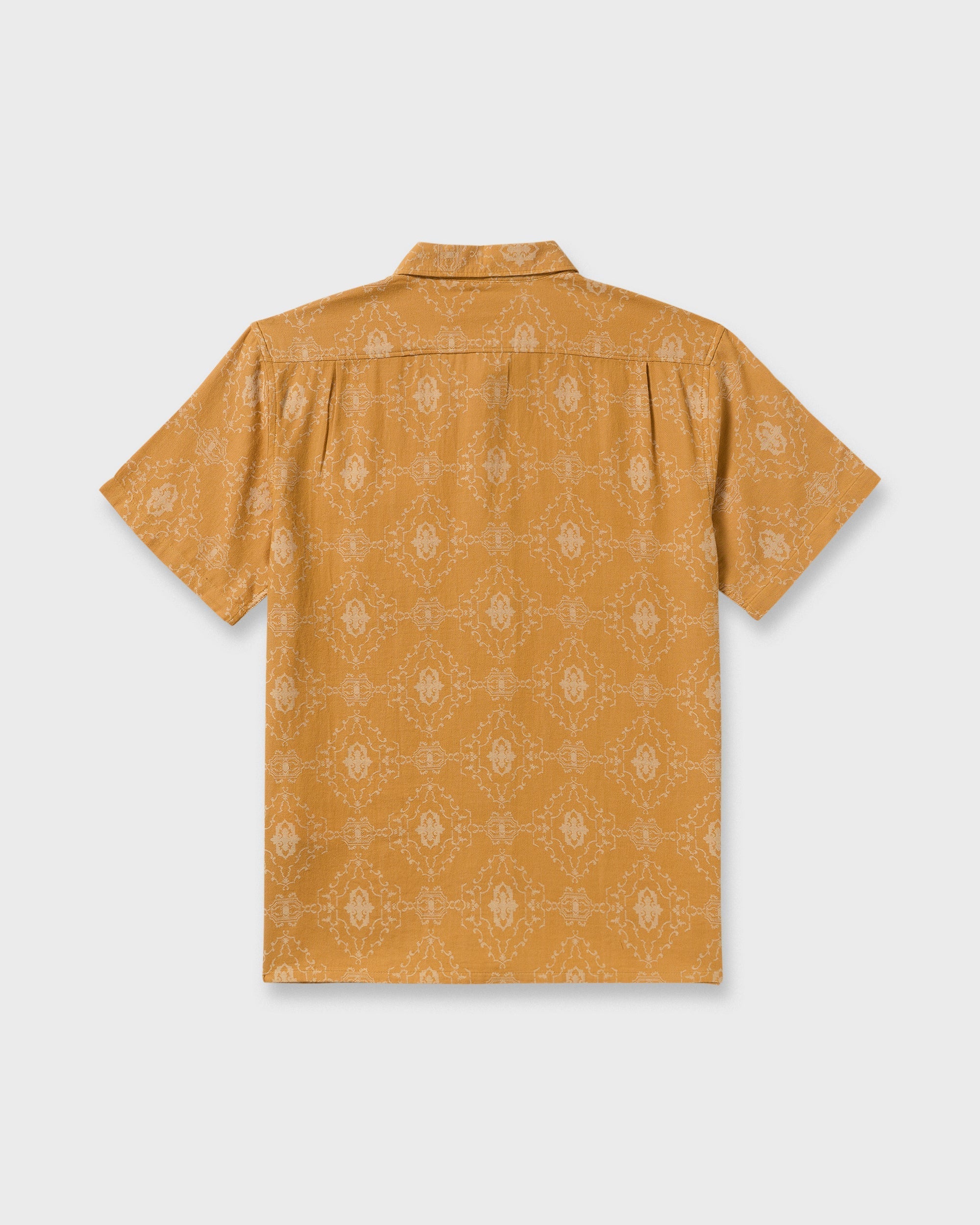 Sundays Jacquard Short Sleeve Woven Shirt - Golden Haze