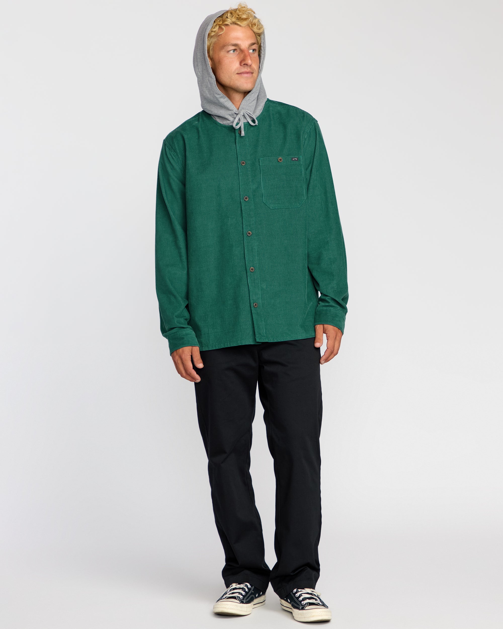 Baja Long Sleeve Flannel Shirt - Sage Green