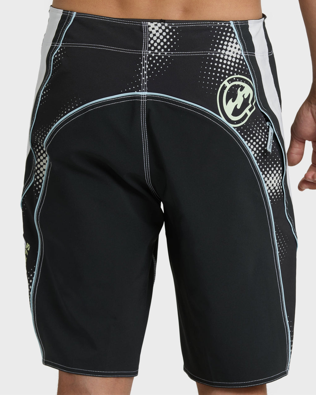 Fluid 2k Pro 21 Boardshorts - Black/White - Black