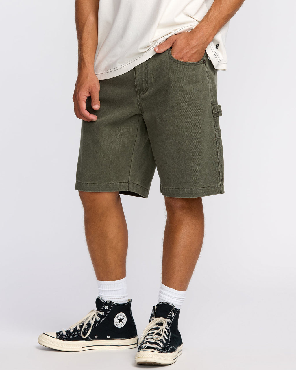Bad Dog 21 Workwear Shorts - Dark Military