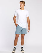 Crossfire Submersible 17 Hybrid Shorts - Slate Blue