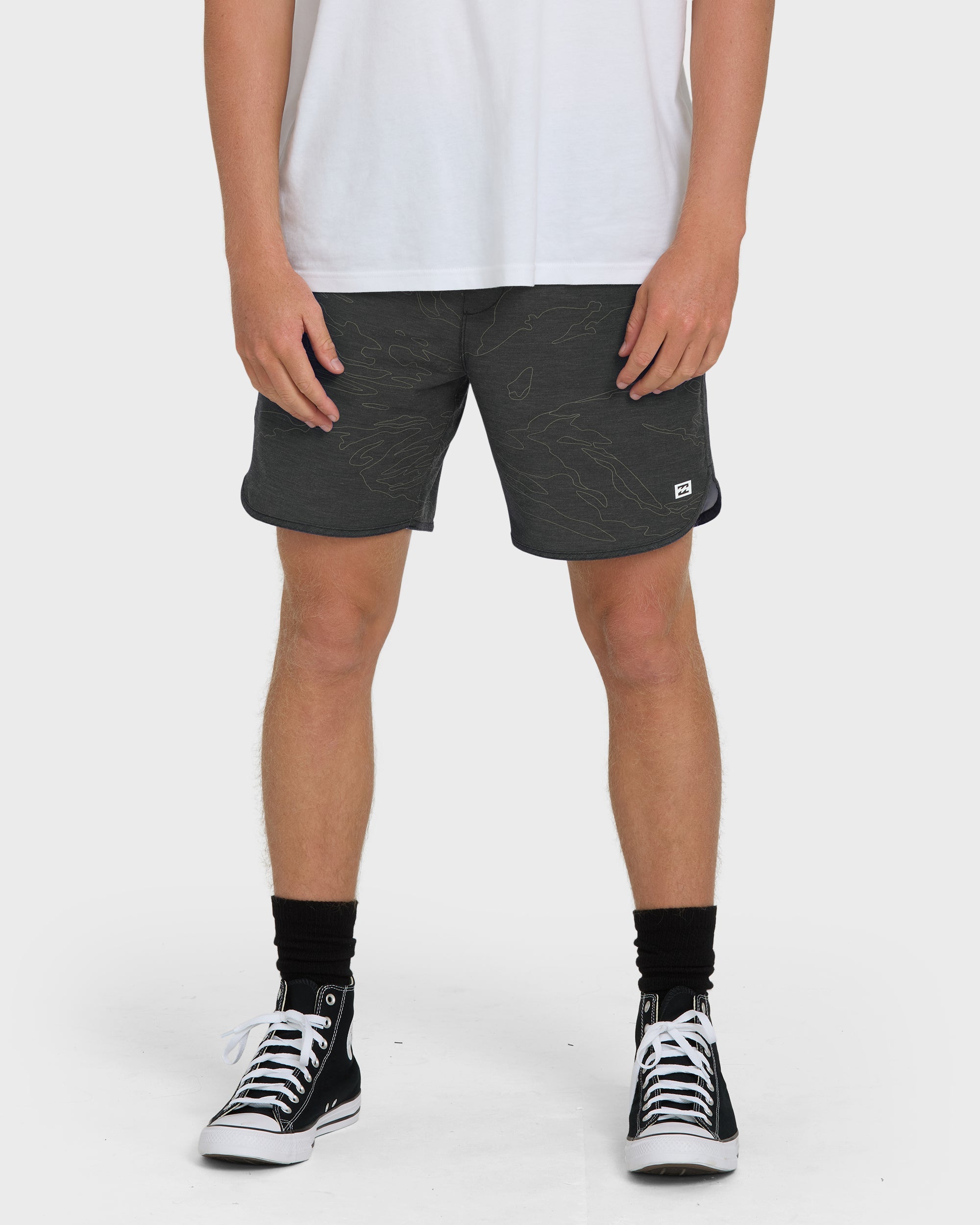 Surftrek Transit Elastic 17 Hybrid Shorts - Black Camo