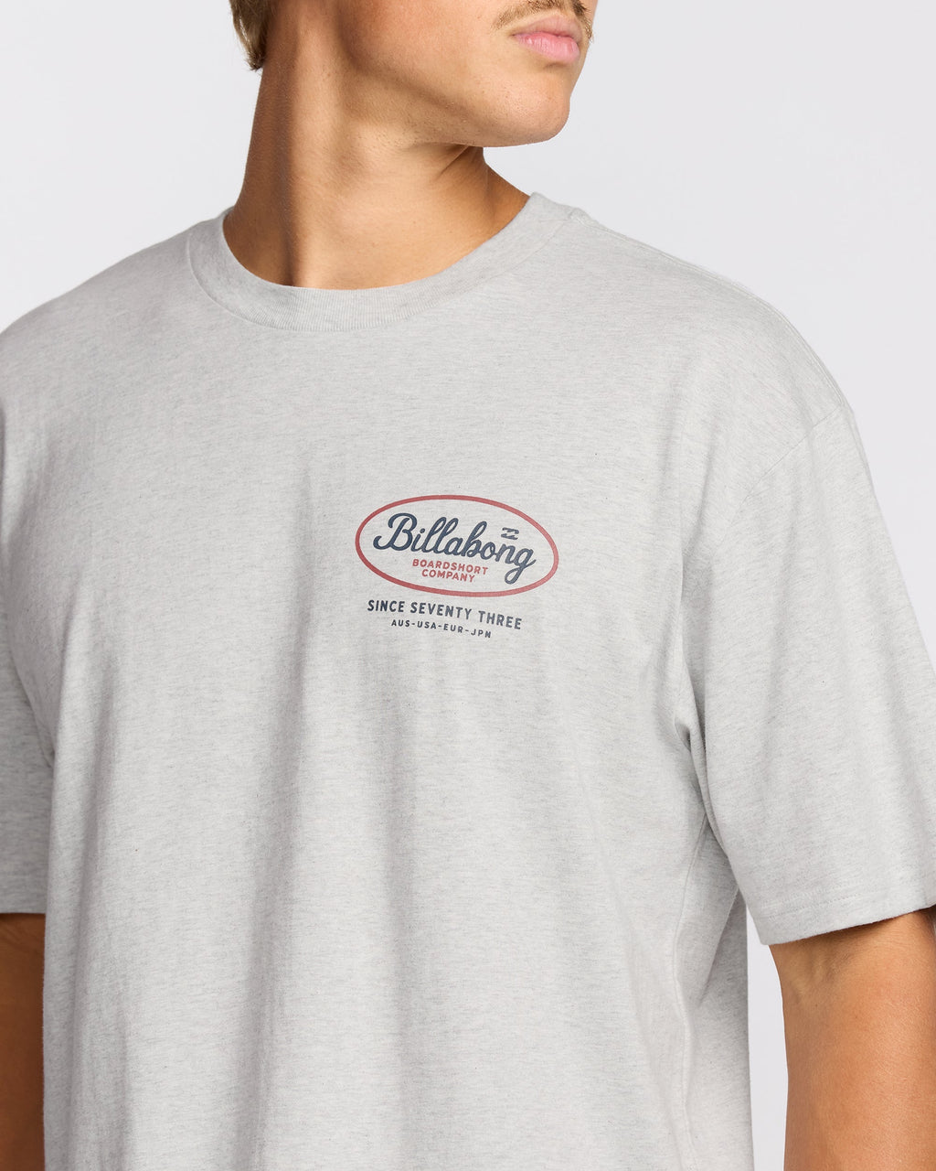 Walled Regular Short Sleeve T-Shirt - Lt Grey Htr