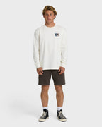 Crayon Wave Premium Long Sleeve T-Shirt - Off White