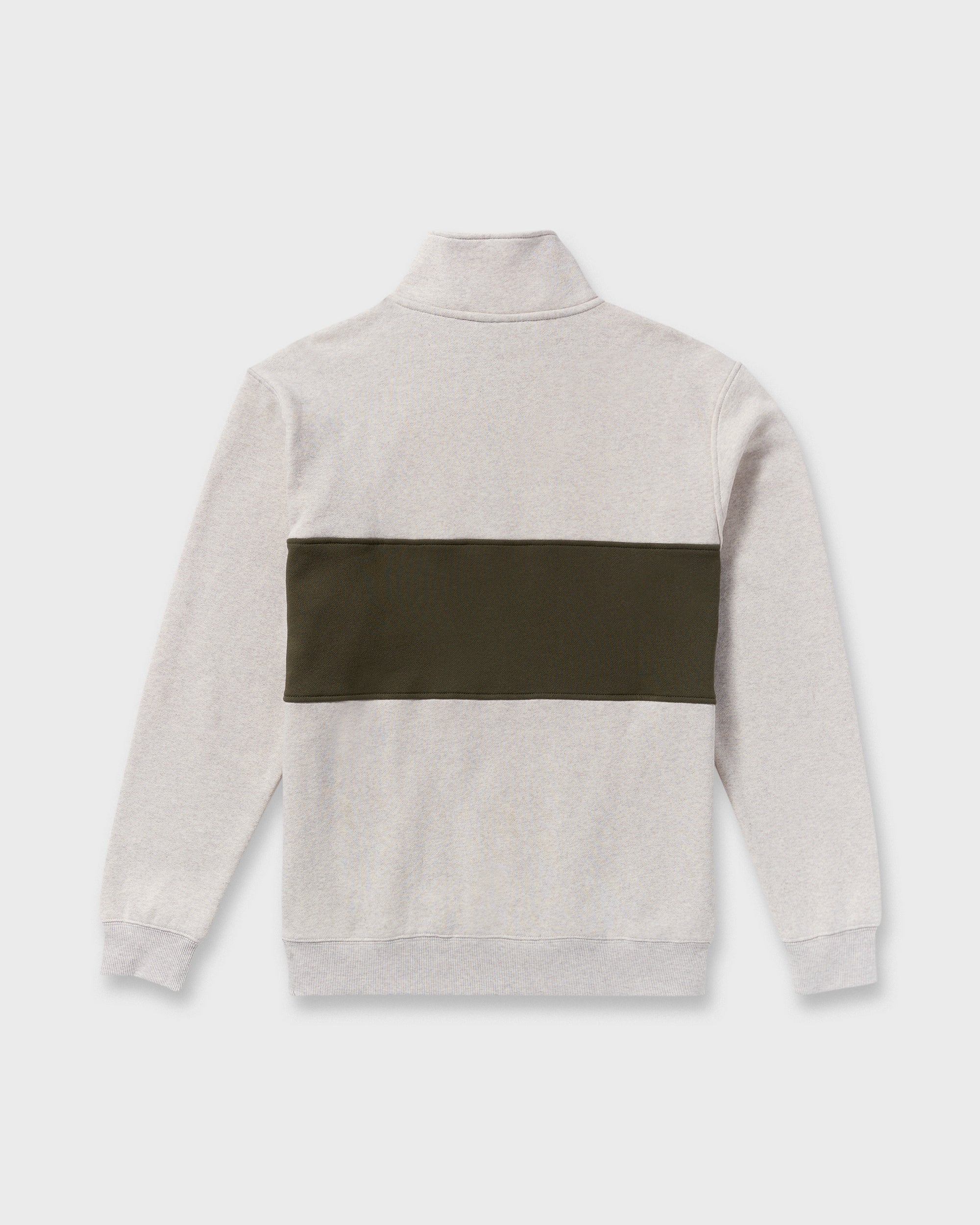 Bad Dog 3/4 Zip Mockneck Sweatshirt - Sand Htr