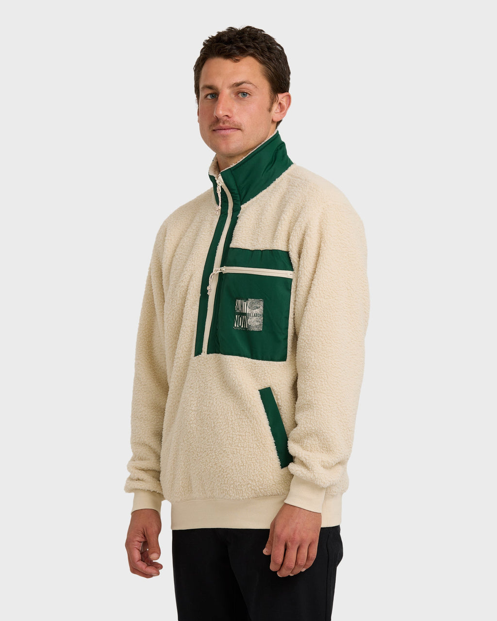 Salinity Now Boundary Mock Neck Sweatshirt - Chino
