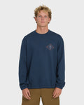 Compass Crewneck Sweatshirt - Dark Blue