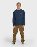 Compass Crewneck Sweatshirt - Dark Blue