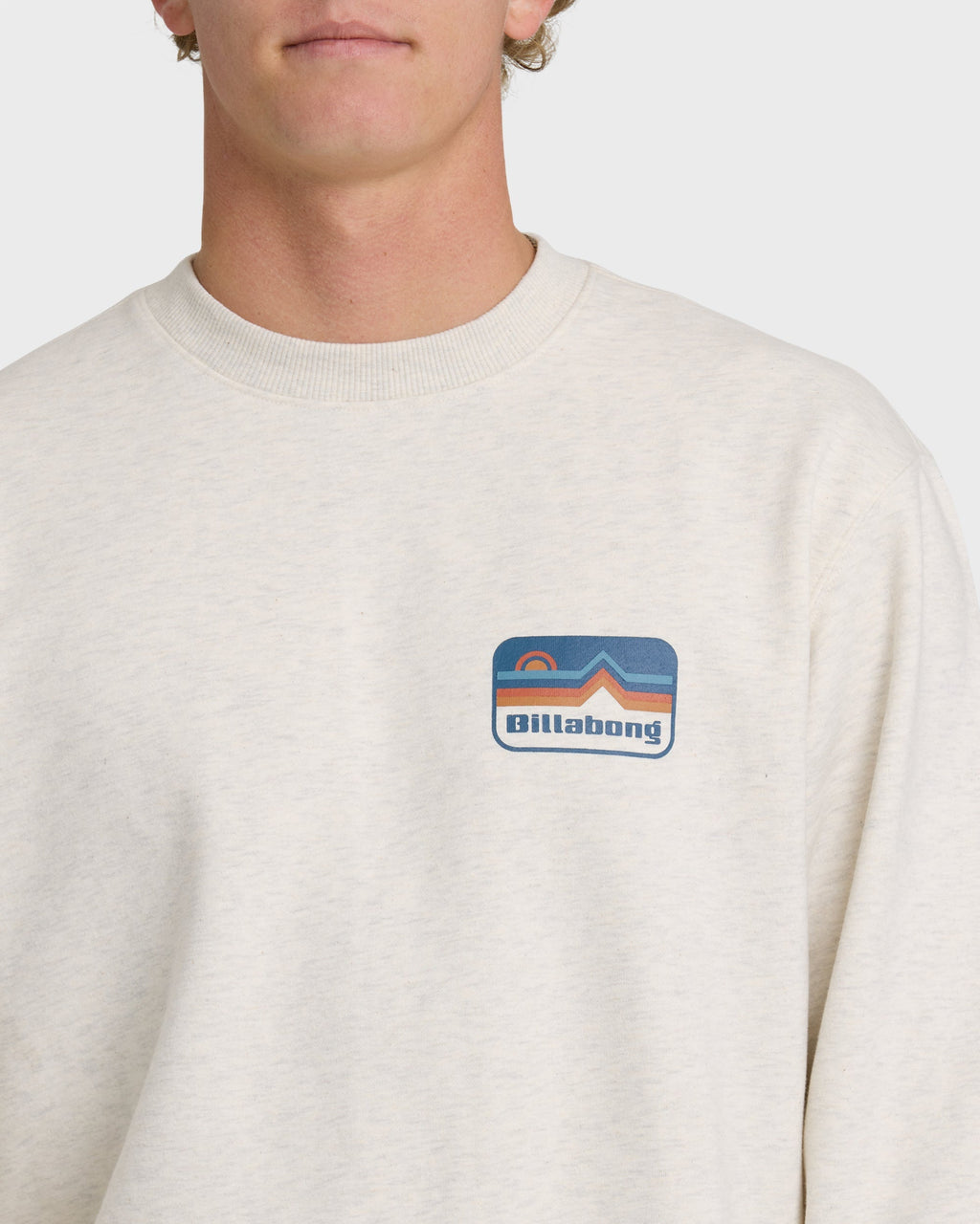 Compass Crewneck Sweatshirt - Oatmeal Heather.
