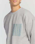 Austin Garage Crew Sweatshirt - Lt Grey Htr