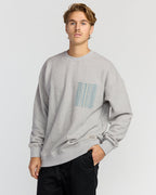 Austin Garage Crew Sweatshirt - Lt Grey Htr