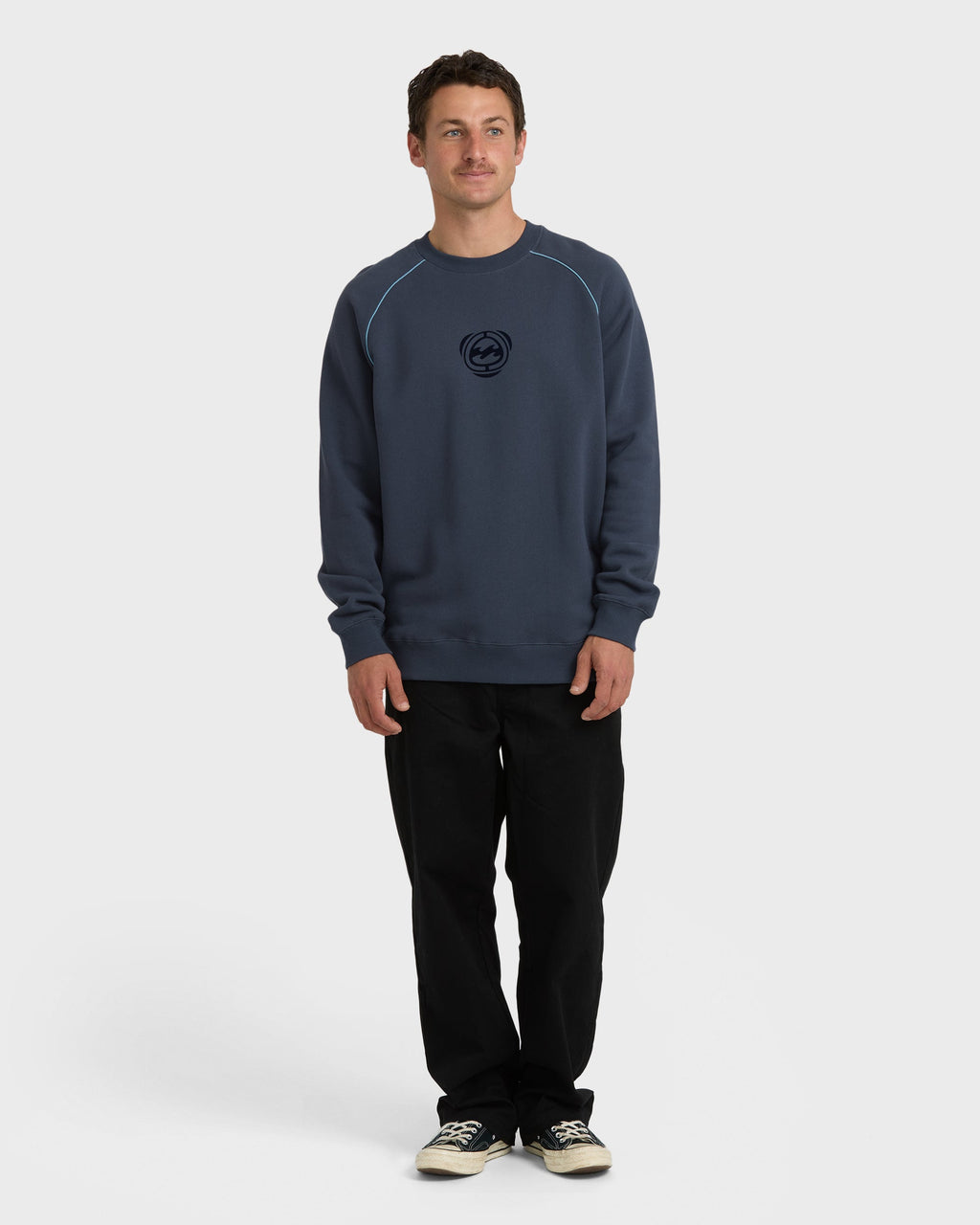Bio Fleece Crewneck Sweatshirt - Vintage Navy