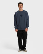 Bio Fleece Crewneck Sweatshirt - Vintage Navy