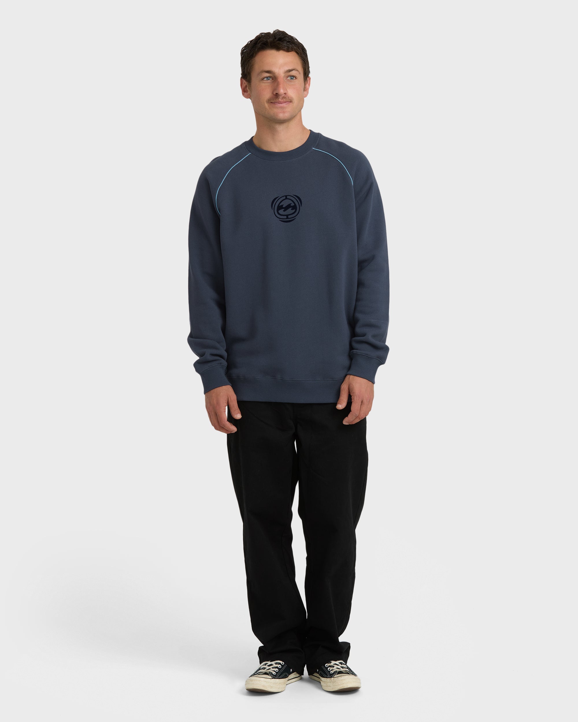 Bio Fleece Crewneck Sweatshirt - Vintage Navy