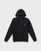 All Day Zip Front Hoodie - Black