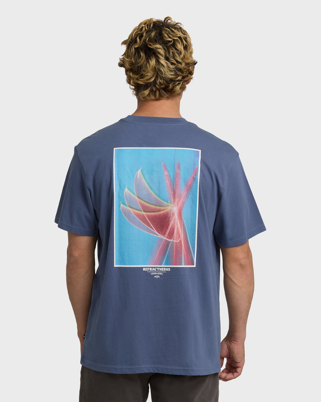 Flower Premium Short Sleeve T-Shirt - Vintage Indigo