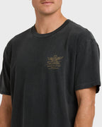 Wingspan Garage Regular Short Sleeve T-Shirt - Washed Black