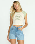 Paradise Short Sleeve Raglan Tee - Pistachio