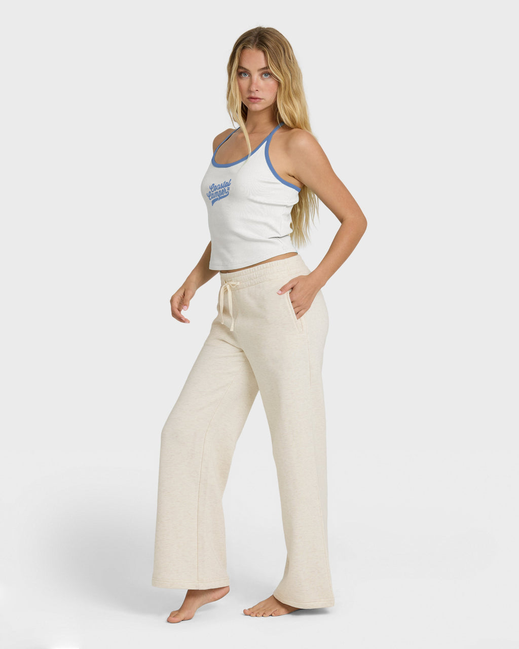 Cozy Camper Sweat Pants - Oatmeal Heather