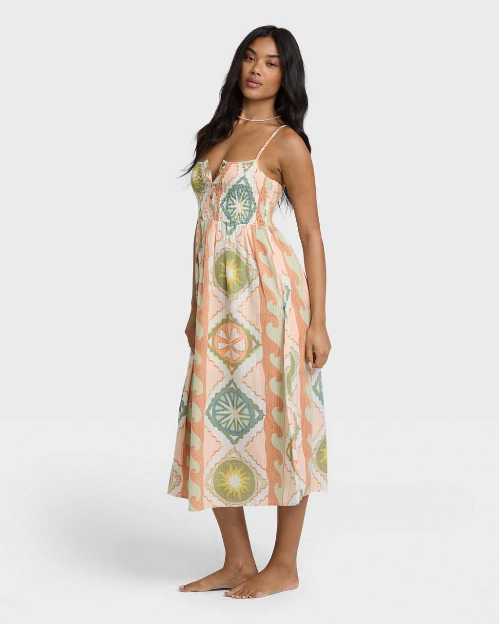 Fever Dream Midi Dress - White Cap