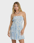 In The Sky Mini Dress - White Cap