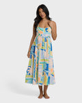 Island Life Midi Dress - Blue Multi