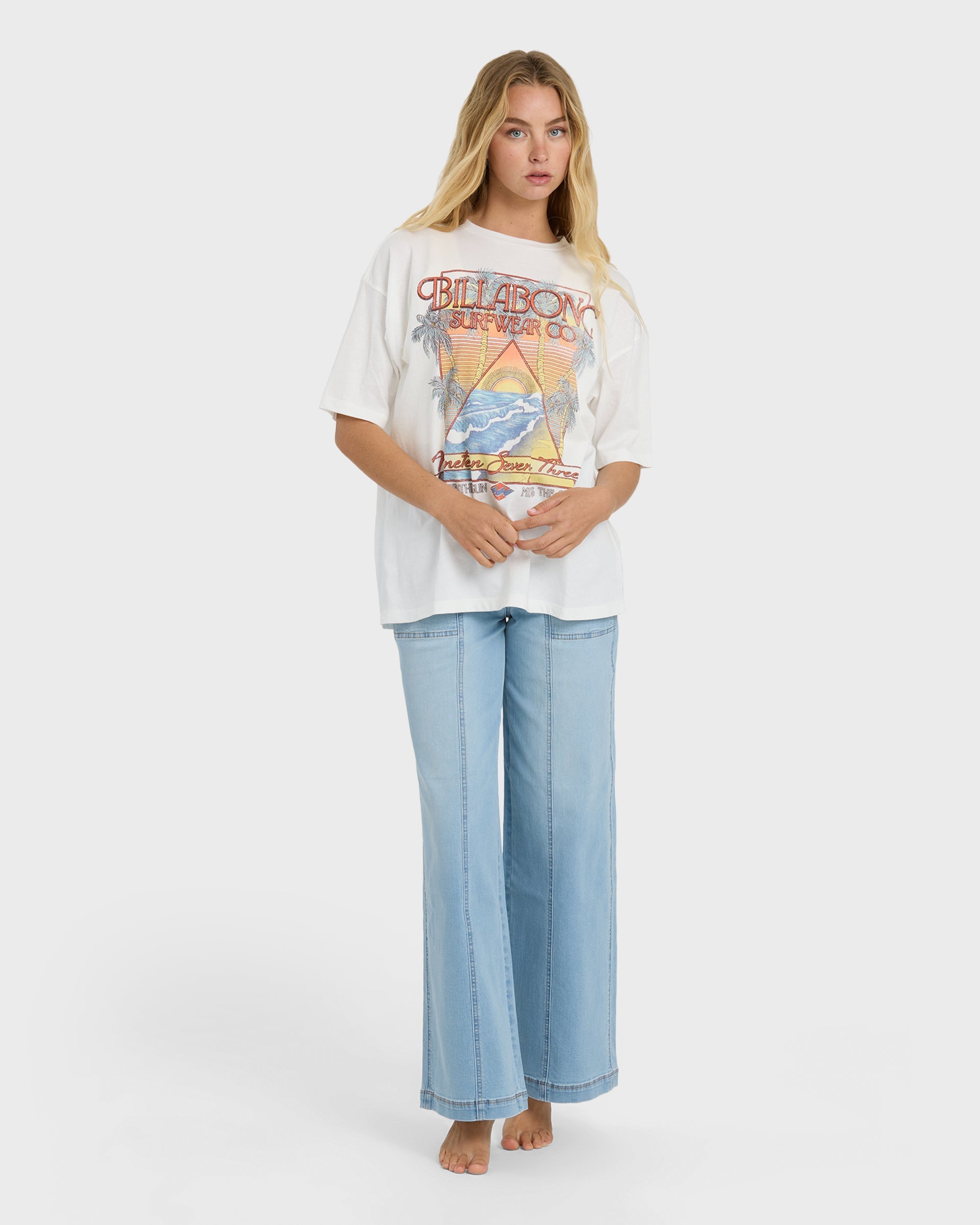 Sun Meets Sea Short Sleeve T-Shirt - Salt Crystal