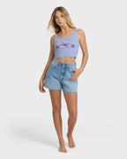 Paradise Trio Tank - Twilight Blue