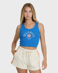Sunset Horizons Tank - True Blue