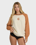 Blissed Out Crewneck Sweatshirt - Caramel Cafe