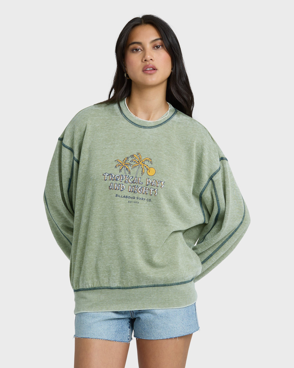 All The Days Kendal Crewneck Sweatshirt - Dark Olive