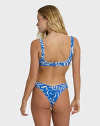 Le Love Scoop Tank Swim Tank Bikini Top - True Blue