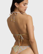 Take It Back Tie-side Tanga Skimpy Bikini Bottom - Twilight Blue