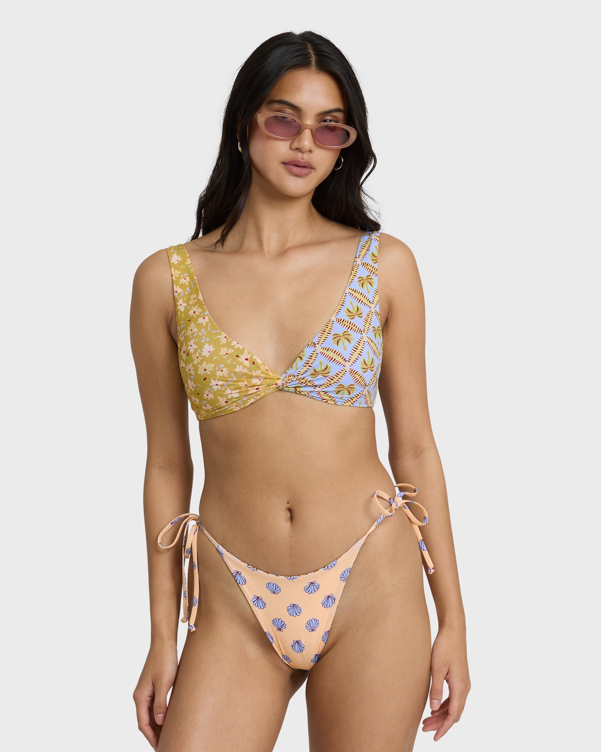 Soul Stoke Reversible Tie-side Hike Medium Bikini Bottom - Twilight Blue