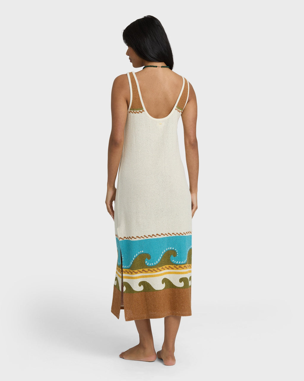 Solar Babe Midi Dress - Caramel Cafe