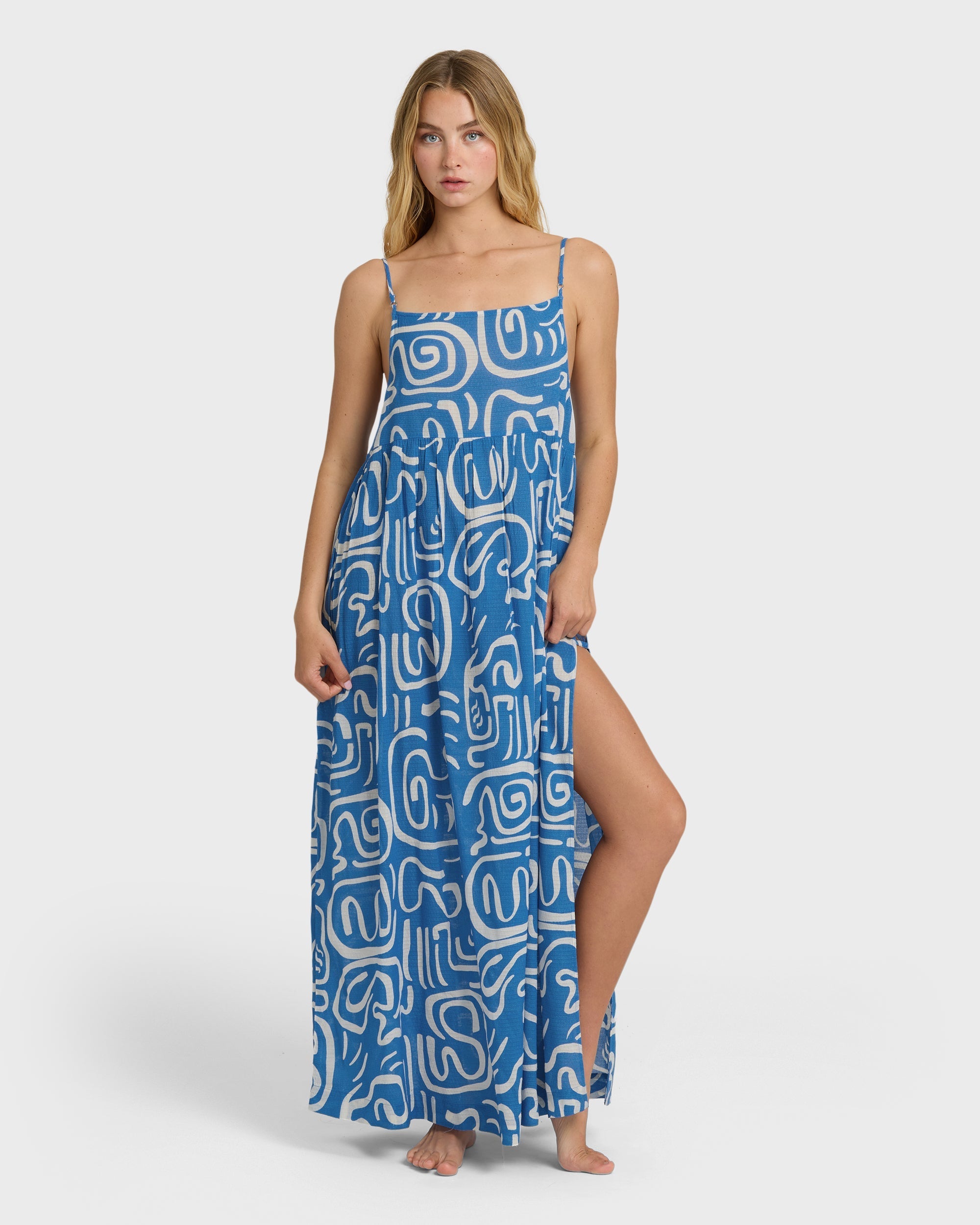 Juno Maxi Dress - True Blue
