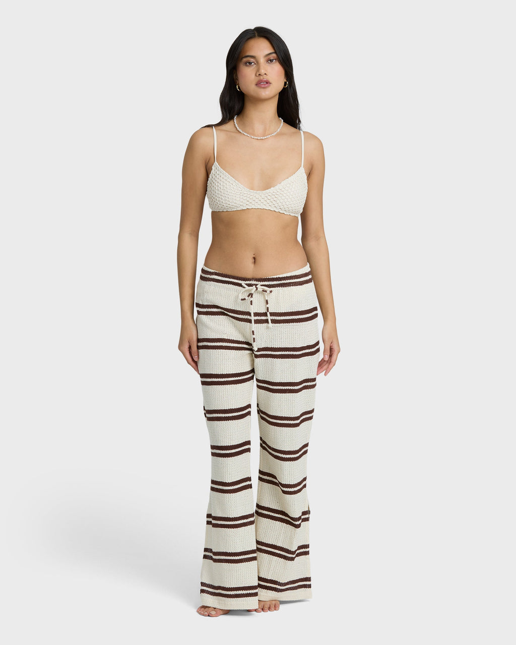 Hot Stripe Pants - Teak