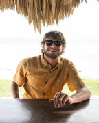 Sundays Jacquard Short Sleeve Woven Shirt - Golden Haze