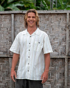Victoria Vacay Short Sleeve Woven Shirt - White Sand