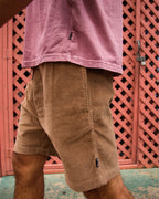 Larry Layback 17 Corduroy Shorts - Vintage Khaki