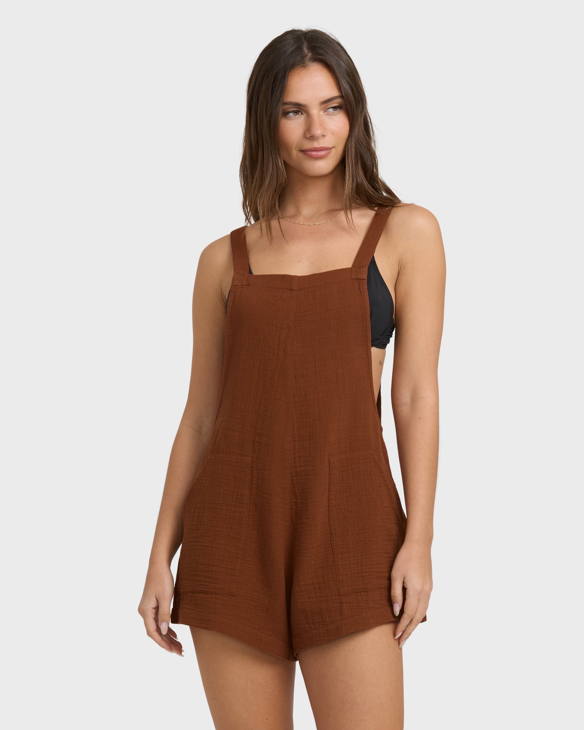 Beach Crush Romper - Cowhide