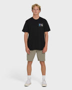 Crayon Wave Premium Short Sleeve T-Shirt - Black
