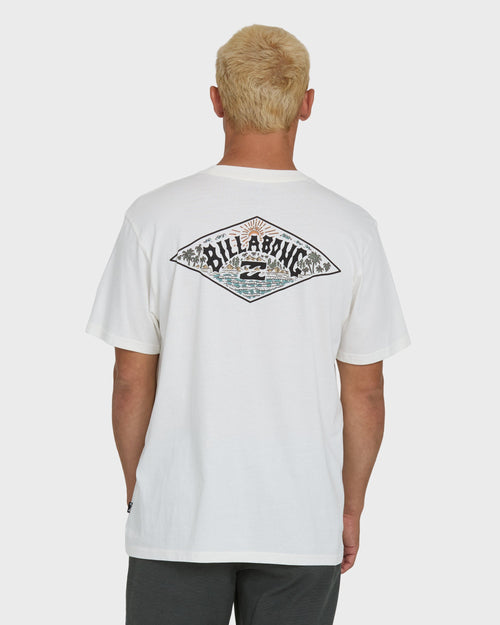 A/Div Arch Premium Short Sleeve Knit T-Shirt - Off White