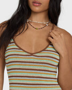 Summer Sun Mini Dress - Brown Stone