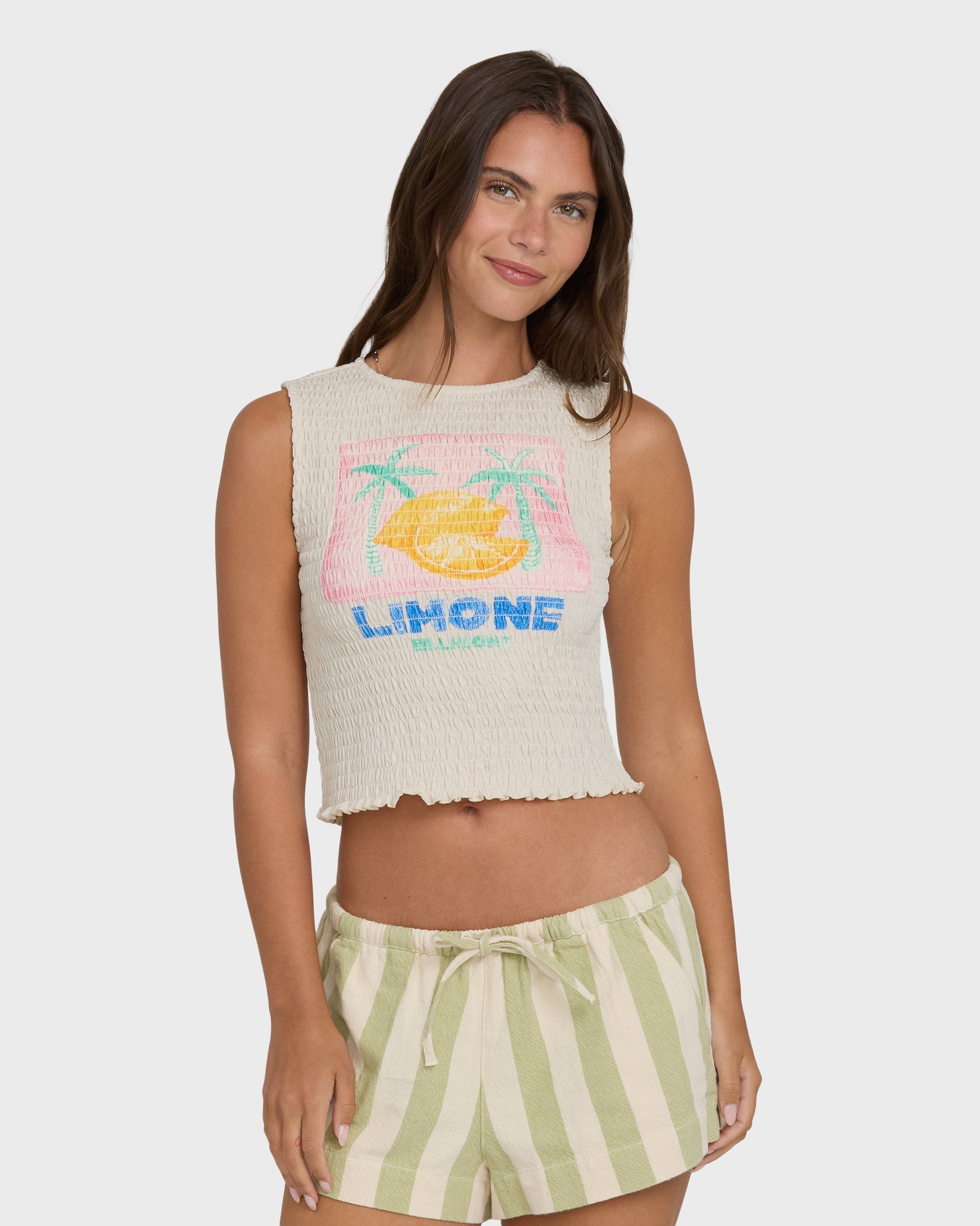 Club Beach Tank Top - White Cap