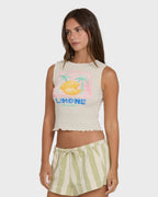 Club Beach Tank Top - White Cap