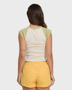 Horizon Raglan Short Sleeve Knit T-Shirt - Cactus