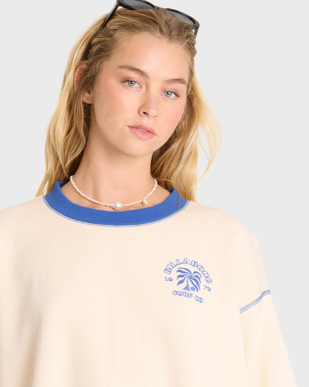 Back To It Crewneck Sweatshirt - White Cap