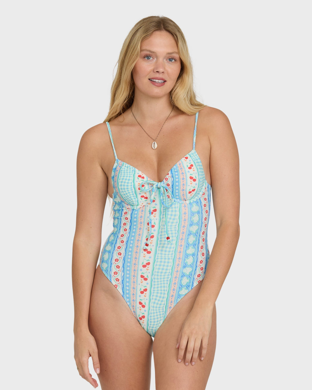 Picnic Ella Hawaii One-Piece Swimsuit - Dream Blue